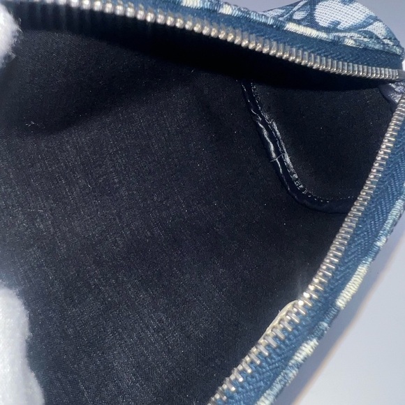 Christian Dior Vintage Blue Trotter Monogram Toiletry Pouch/Makeup Bag| PRELOVED - Picture 13 of 13